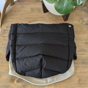 Lululemon Down 2-in-1 Run Neck Warmer Black Tan